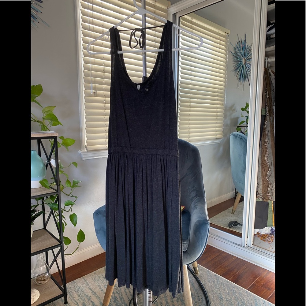 Arbor dark gray skater dress